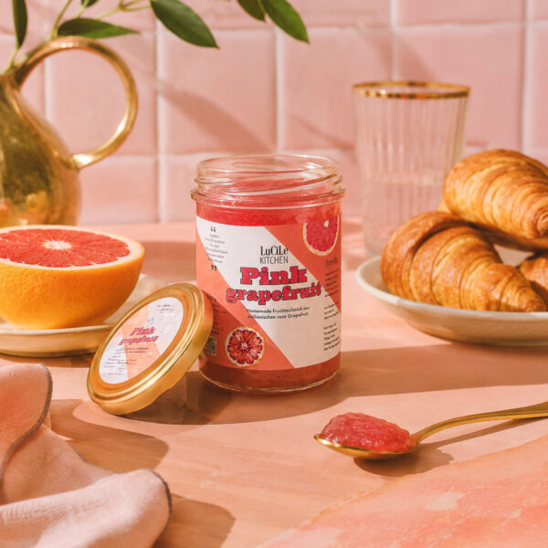 Pink Grapefruit' Homemade Fruchtaufstrich