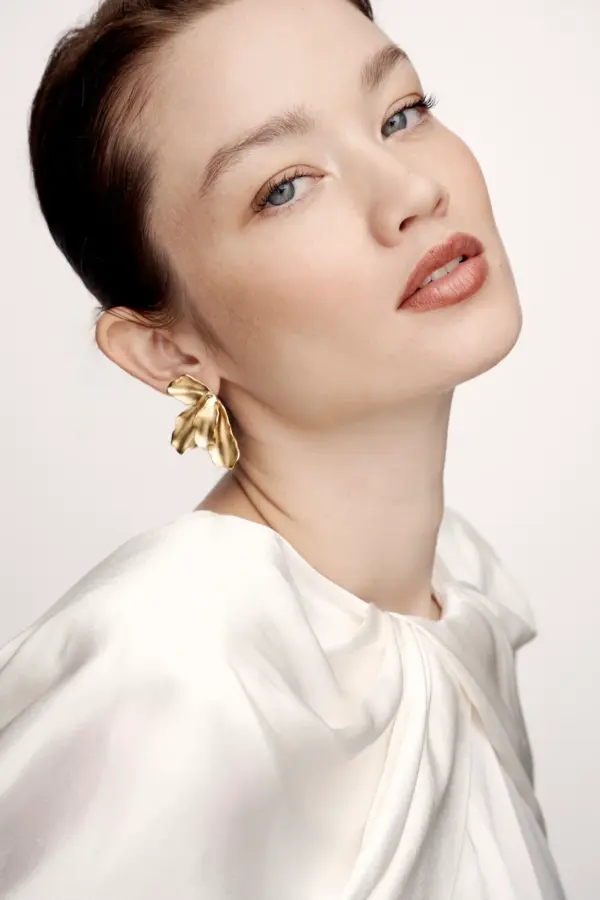 Tulipa Ohrring 18K Gold Atelier Dorothee