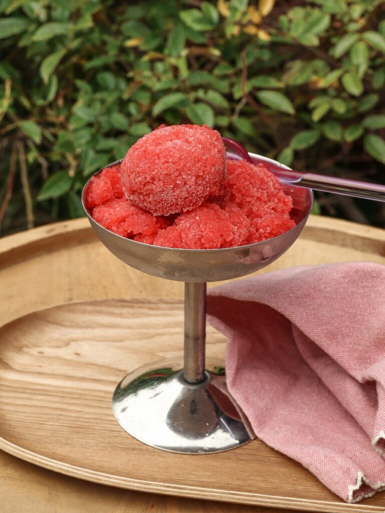 Erdbeer Rosé Sorbet oder Erdbeer Spritz