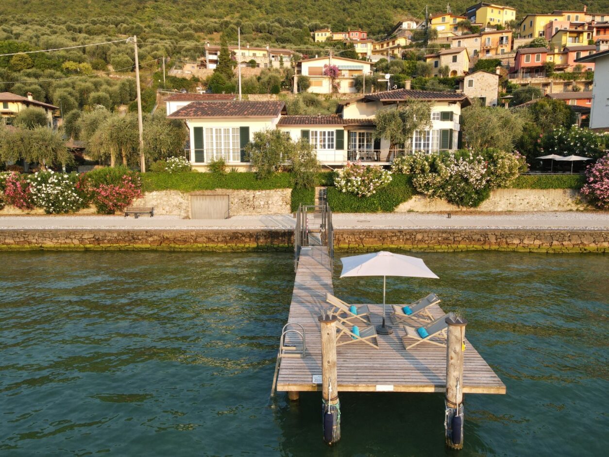 Ferienhaus am Gardasee - Villa am Lago - Badesteg