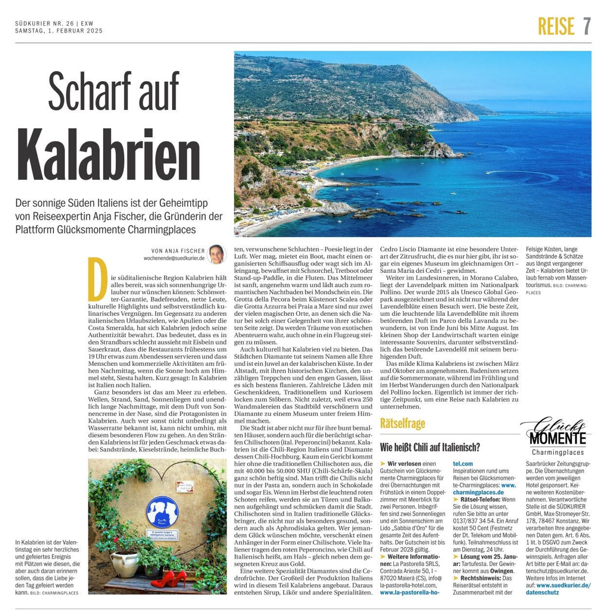 La Pastorella - Insidertipps Kalabrien - Südkurier 02-2025