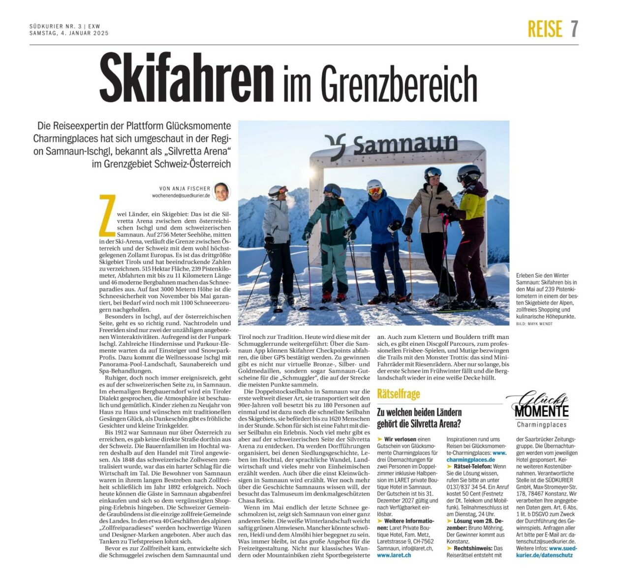 Laret Boutiquehotel - Insidertipps Samnaun - Südkurier 1-25