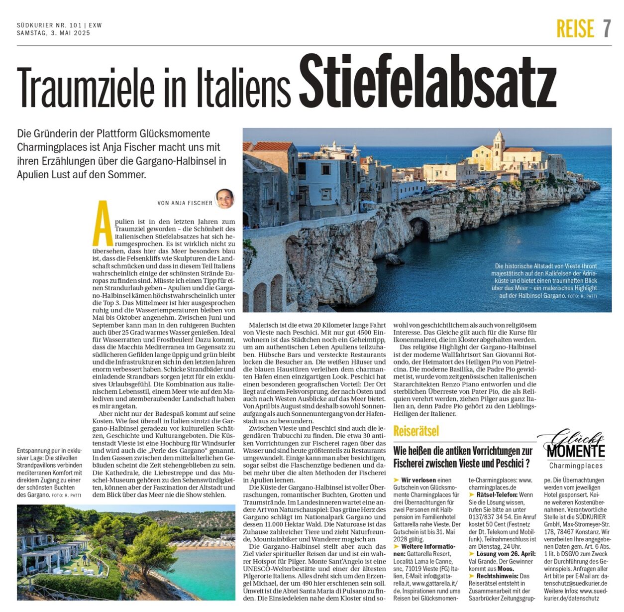 Insidertipp Gargano Apulien - Gattarella Resort - Südkurier 04-2025