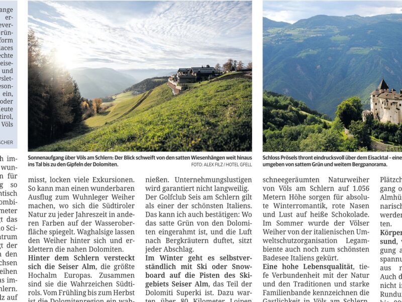 Südtirol entdecken: Reiseexpertin Anja Fischer empfiehlt Völs am Schlern