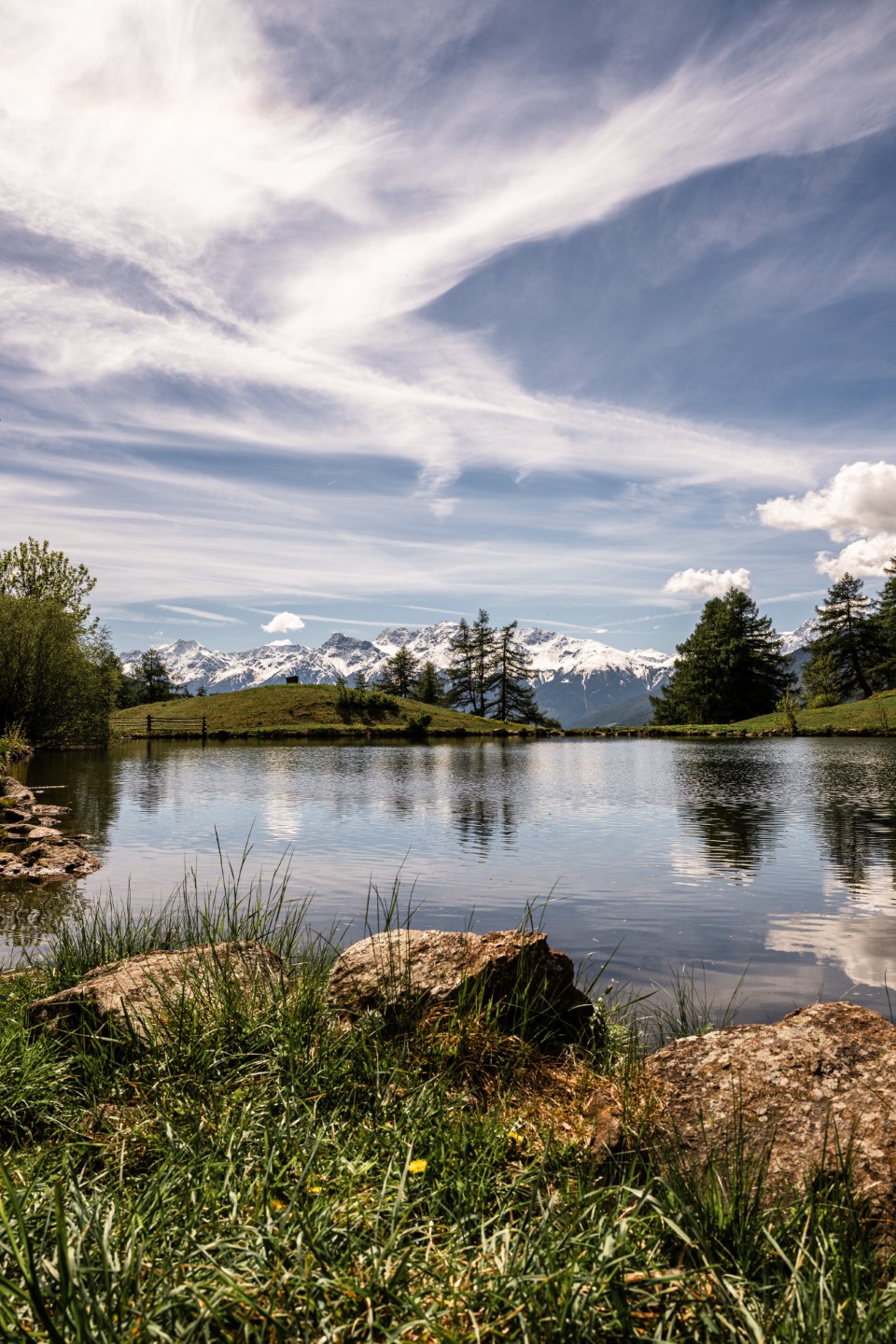 Geheimtipps Vinschgau - Bergsee mit Ortlergruppe