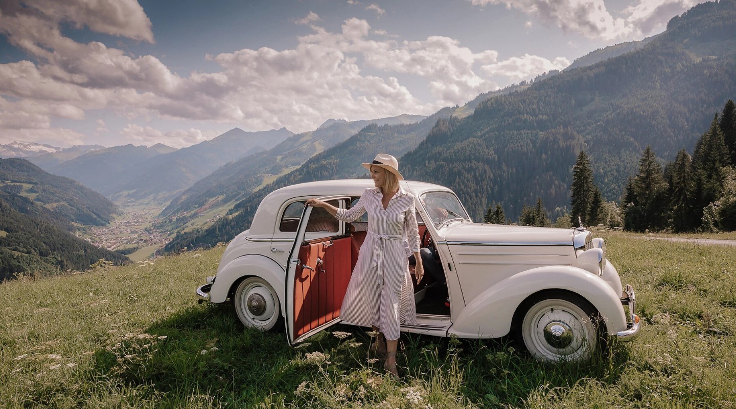DAS EDELWEISS - Picknickausflug mit einem historischen Mercedes