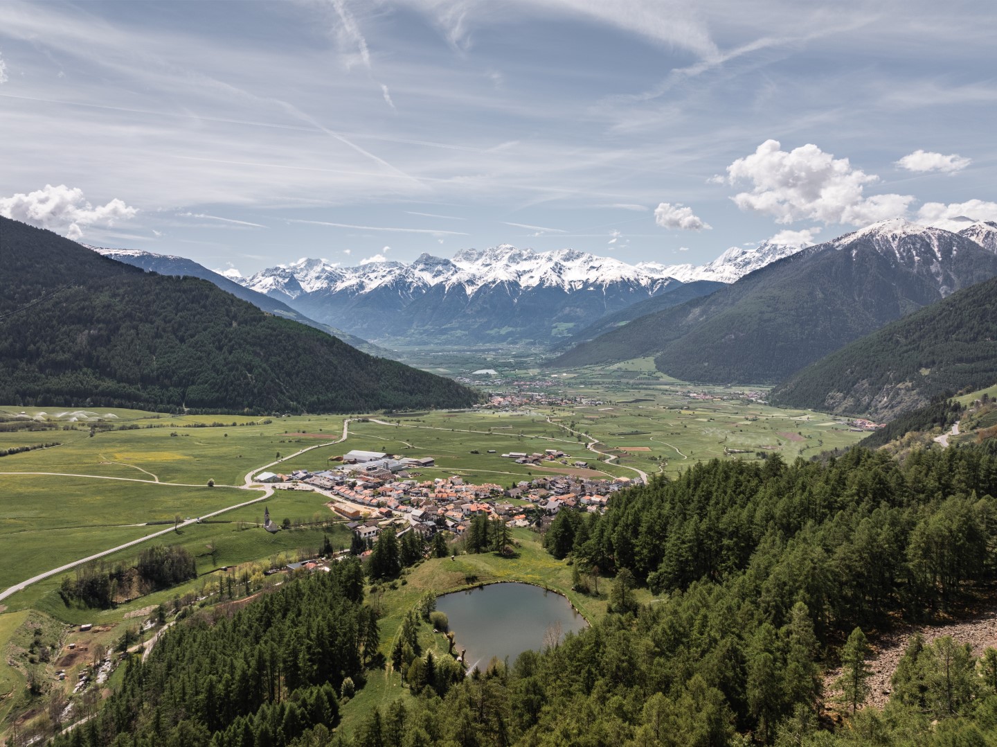 Geheimtipps Vinschgau - Burgeiser Bergsee mit Ortlergruppe