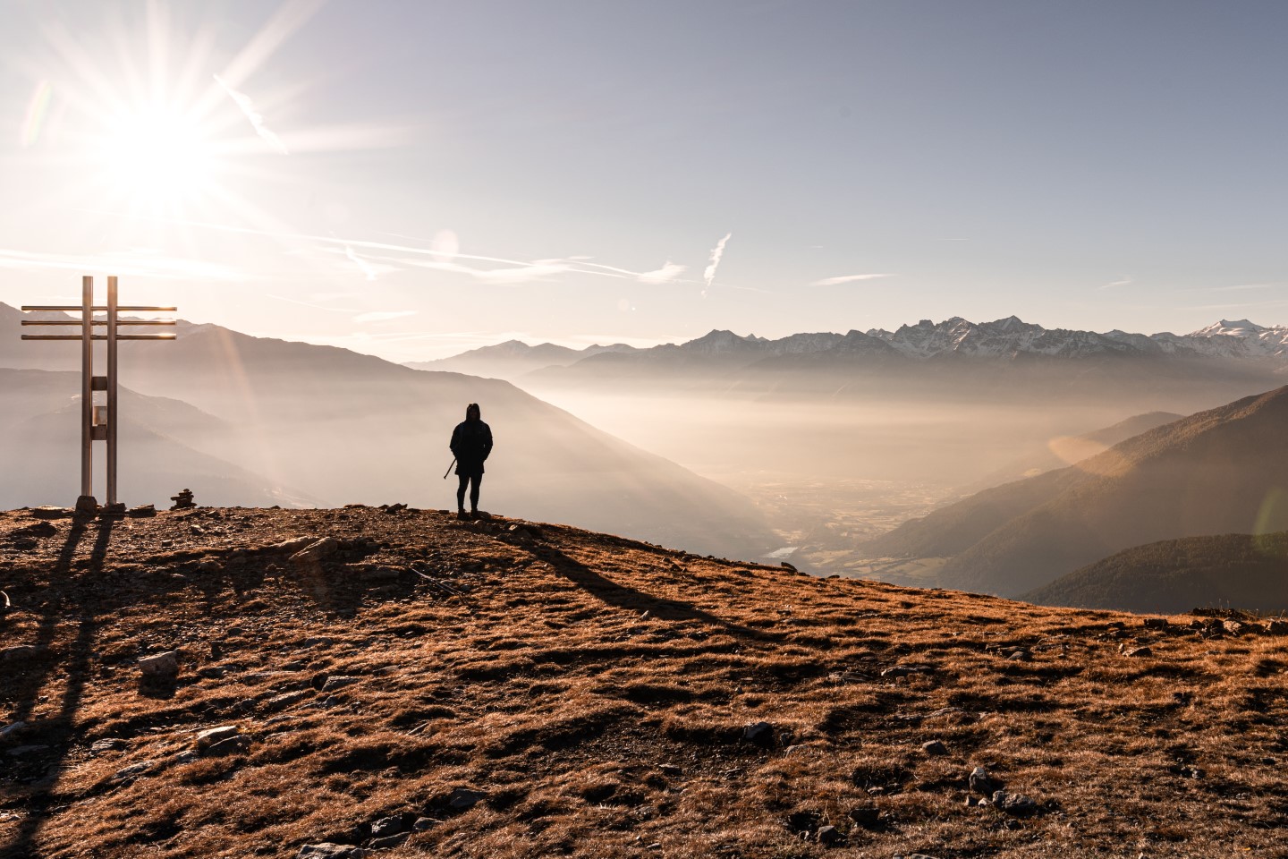 Geheimtipps Vischgau - Sonnenuntergang am Gipfel des Watles