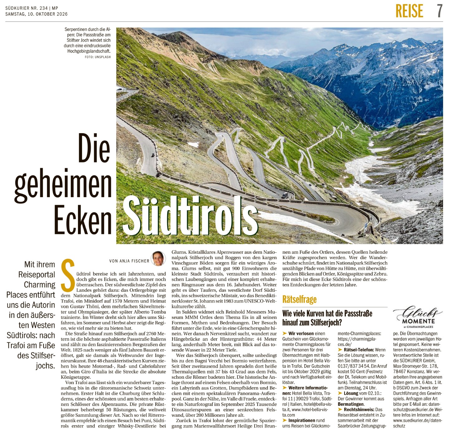 Insidertipps Südtirol - Trafoi am Stilfserjoch im Südkurier